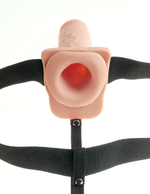 Страпон Fetish Fantasy Series 7" Hollow Strap-On - Flesh/Black Pipedream 339121PD