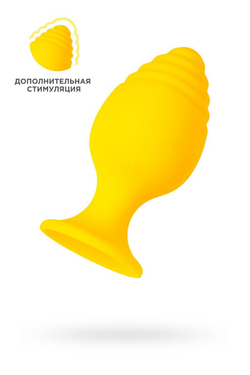 Желтая анальная втулка Riffle - 6 см.
