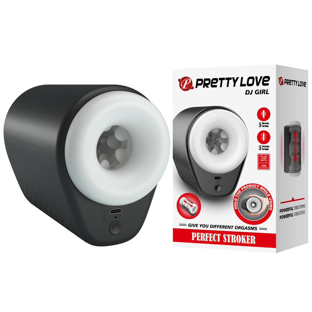 Мастурбатор с вибрацией Pretty Love DJ Girl BM-00900T92