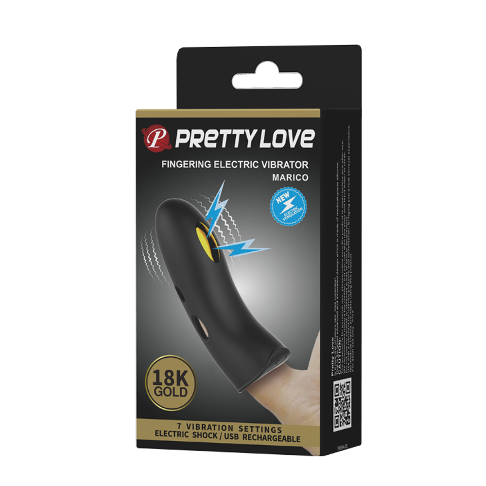 Вибратор на палец с электростимуляцией Pretty Love BI-014755