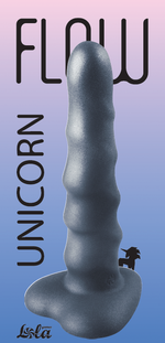 Нереалистичный дилдо Unicorn Black Lola Games