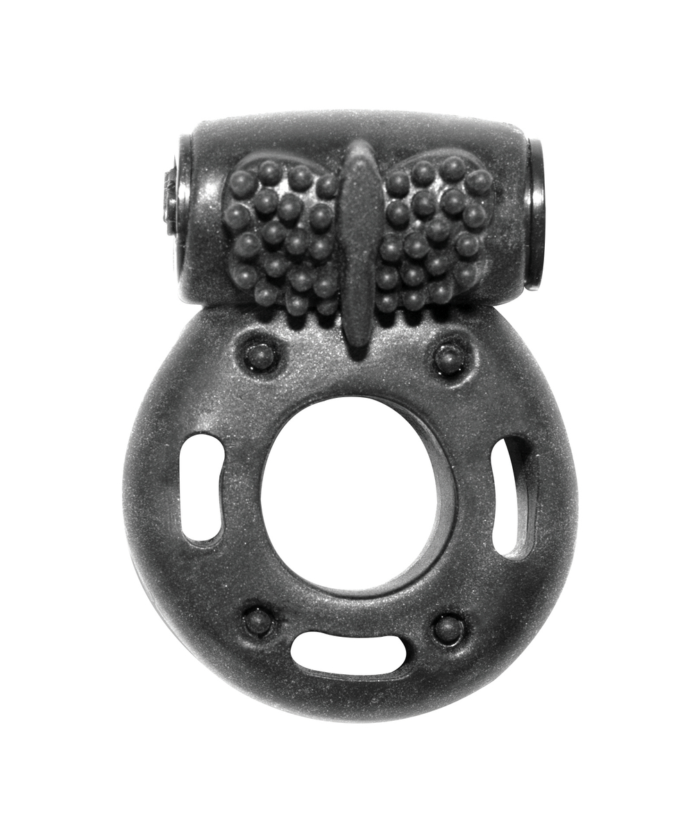 Эрекционное кольцо с вибрацией Rings Axle-pin black 0114-82Lola