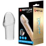 Рельефная насадка на пенис прозрачная Pretty Love BI-026291M