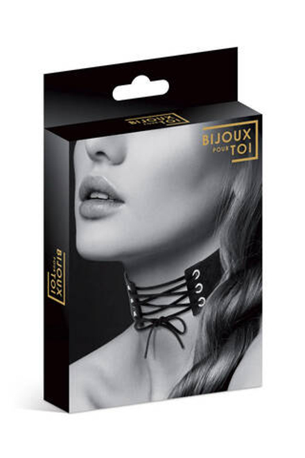 6060020010 / Чокер с шнуровкой CHOKER LACET NOIR