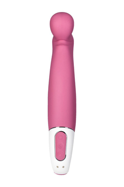 Вибратор Satisfyer Petting Hippo с загнутым кончиком - 22,9 см.