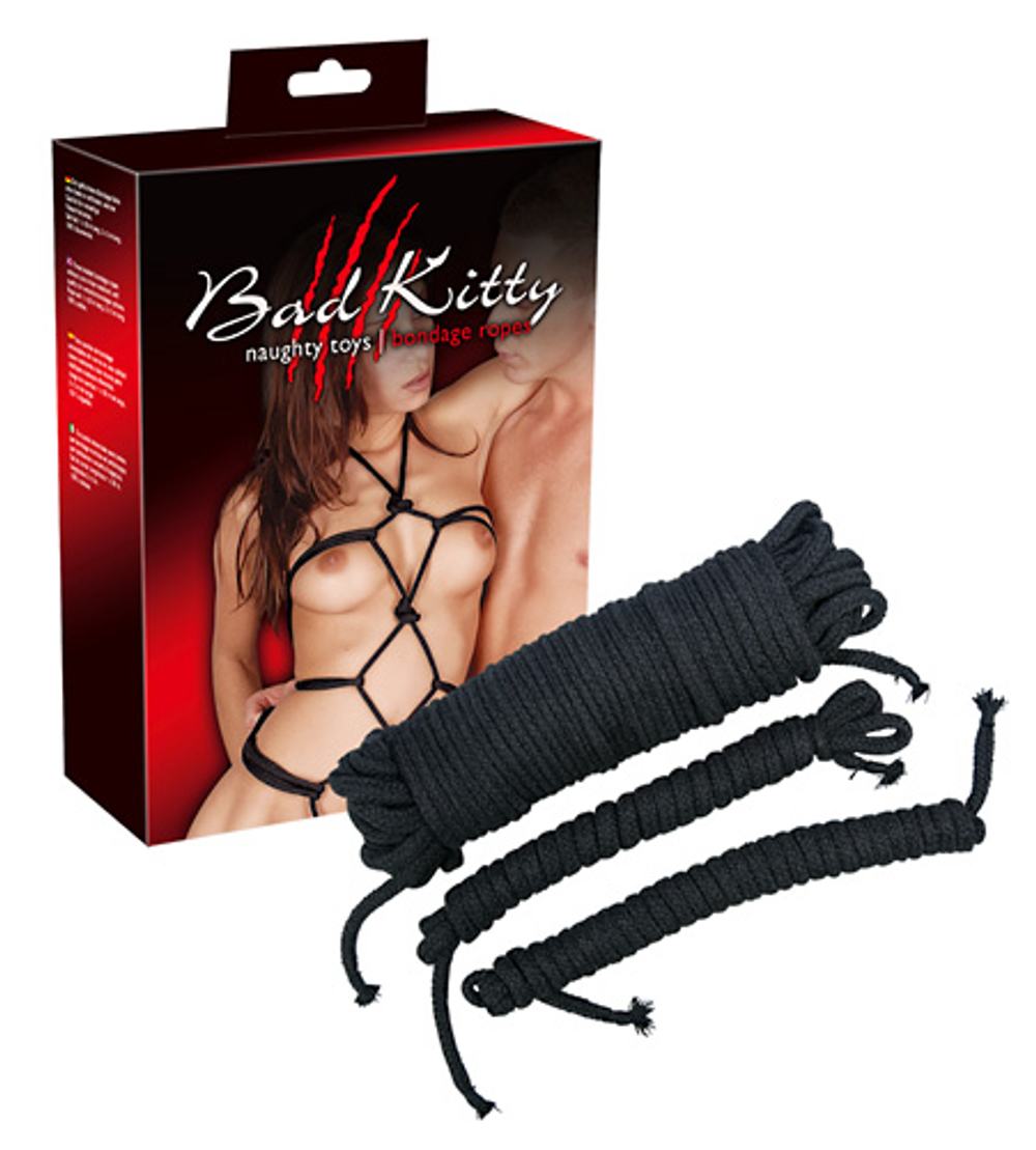 Набор верёвок для связывания на тело и руки Bondageseile Bad Kitty