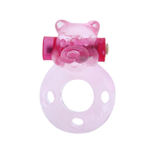 Эрекционное виброкольцо Pink bear  BI-010083