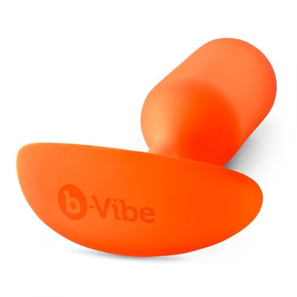 Оранжевая пробка для ношения B-vibe Snug Plug 3 - 12,7 см.